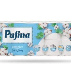 Hârtie igienică Pufina Sensitive 10 role