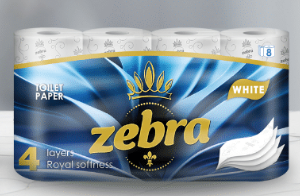 Hârtie igienicâ Zebra 8 role