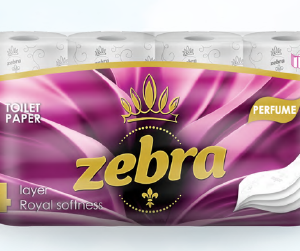 Hârtie Igienică Zebra 8 role parfumat